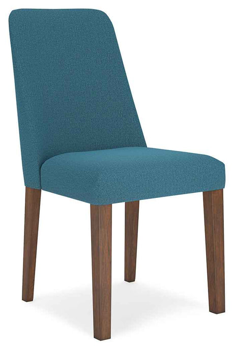 Lyncott Blue & Brown Round Dining Room Set by Ashley at Eve Furniture