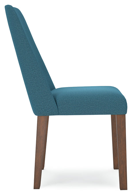 Lyncott Blue & Brown Round Dining Room Set by Ashley at Eve Furniture