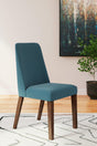 Lyncott Blue/Brown Dining Chair, Set of 2 by Ashley at Eve Furniture