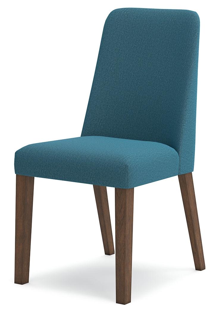 Lyncott Blue/Brown Dining Chair, Set of 2 by Ashley at Eve Furniture