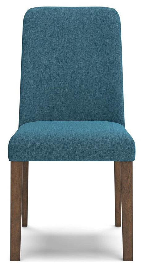 Lyncott Blue/Brown Dining Chair, Set of 2 by Ashley at Eve Furniture