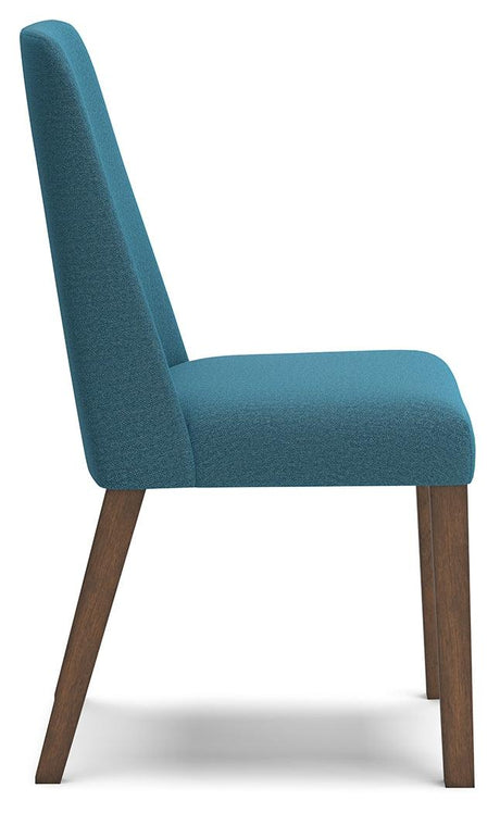 Lyncott Blue/Brown Dining Chair, Set of 2 by Ashley at Eve Furniture