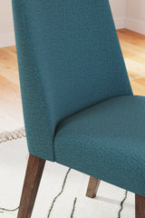 Lyncott Blue/Brown Dining Chair, Set of 2 by Ashley at Eve Furniture