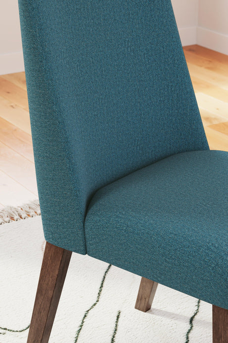Lyncott Blue/Brown Dining Chair, Set of 2 by Ashley at Eve Furniture