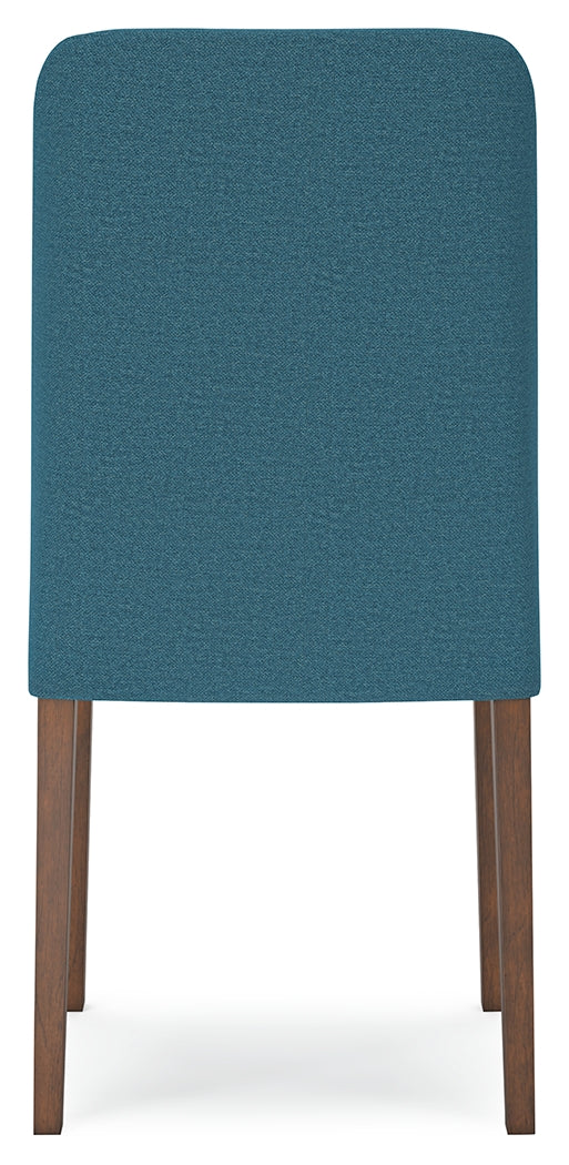 Lyncott Blue/Brown Round Dining Room Set by Ashley at Eve Furniture