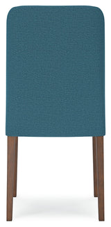 Lyncott Blue/Brown Round Dining Room Set by Ashley at Eve Furniture