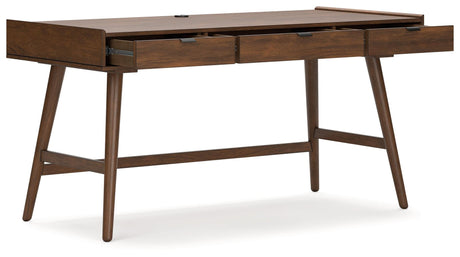 Lyncott Brown 60" Home Office Desk by Ashley at Eve Furniture