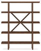 Lyncott Brown 70" Bookcase by Ashley at Eve Furniture