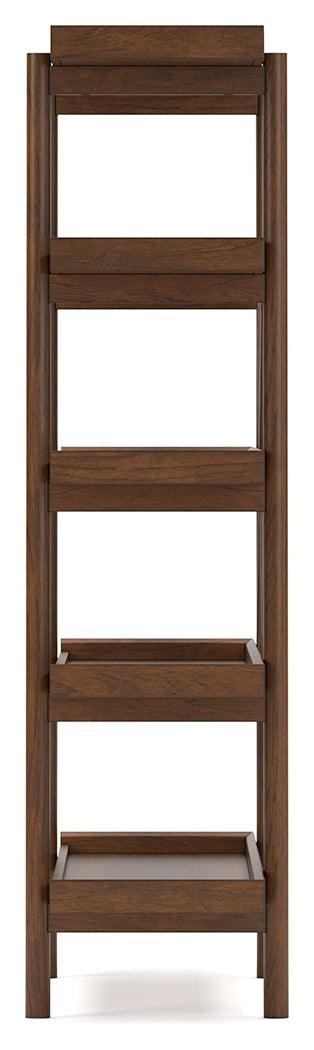 Lyncott Brown 70" Bookcase by Ashley at Eve Furniture