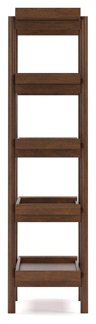 Lyncott Brown 70" Bookcase by Ashley at Eve Furniture