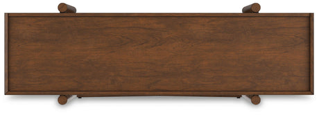 Lyncott Brown 70" Bookcase by Ashley at Eve Furniture