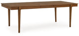 Lyncott Brown & Beige Extendable Dining Room Set and Bench by Ashley at Eve Furniture