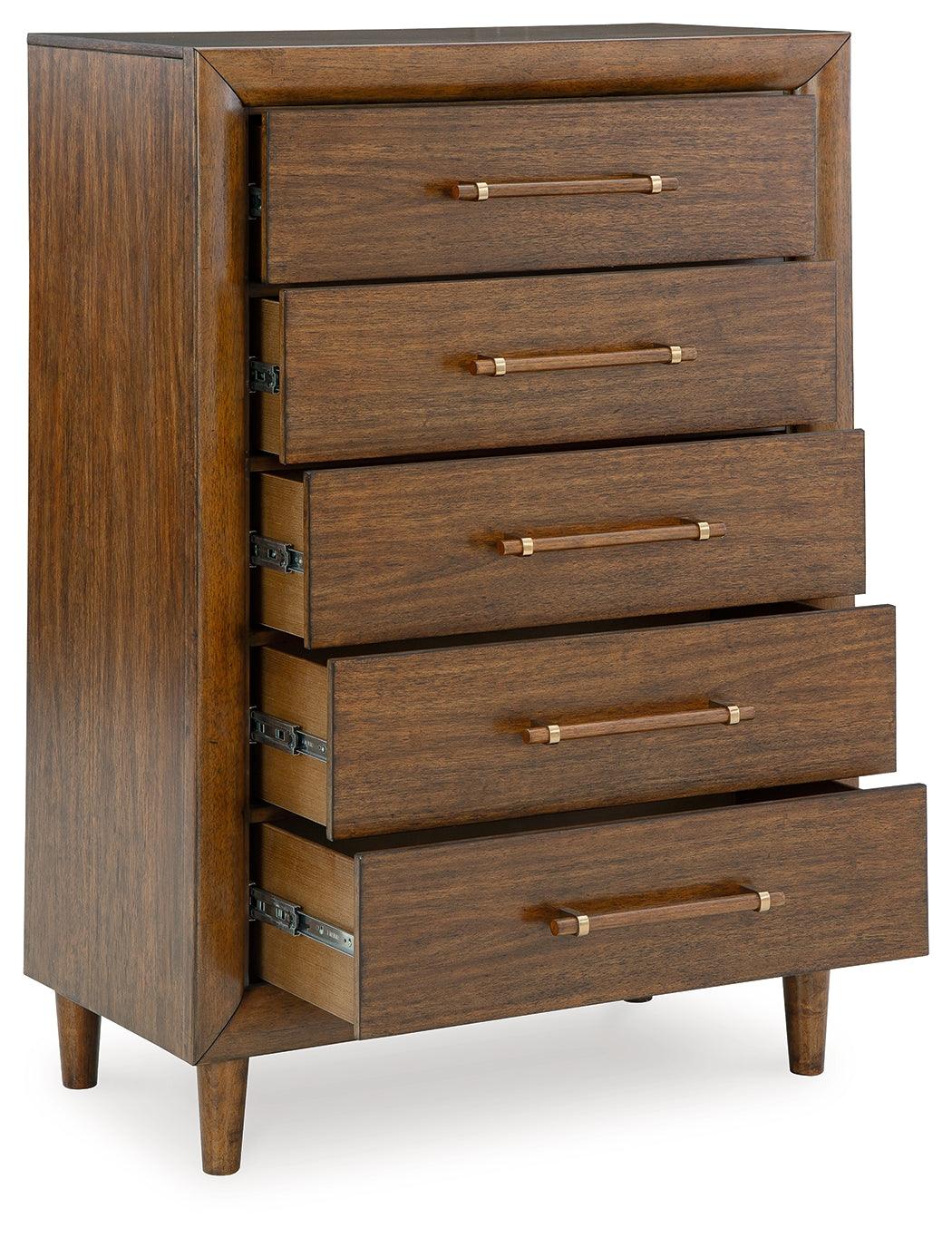 Lyncott Brown Chest of Drawers by Ashley at Eve Furniture