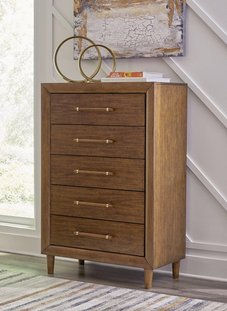 Lyncott Brown Chest of Drawers by Ashley at Eve Furniture