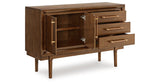 Lyncott Brown Dining Server by Ashley at Eve Furniture