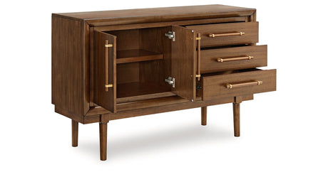 Lyncott Brown Dining Server by Ashley at Eve Furniture
