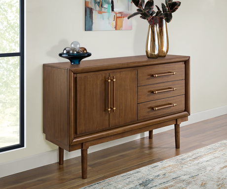 Lyncott Brown Dining Server by Ashley at Eve Furniture