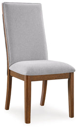 Lyncott Brown Dining Table and 4 Chairs and Bench by Ashley at Eve Furniture
