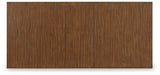 Lyncott Brown Dining Table and 4 Chairs and Bench by Ashley at Eve Furniture