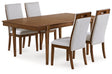 Lyncott Brown Dining Table and 4 Chairs by Ashley at Eve Furniture
