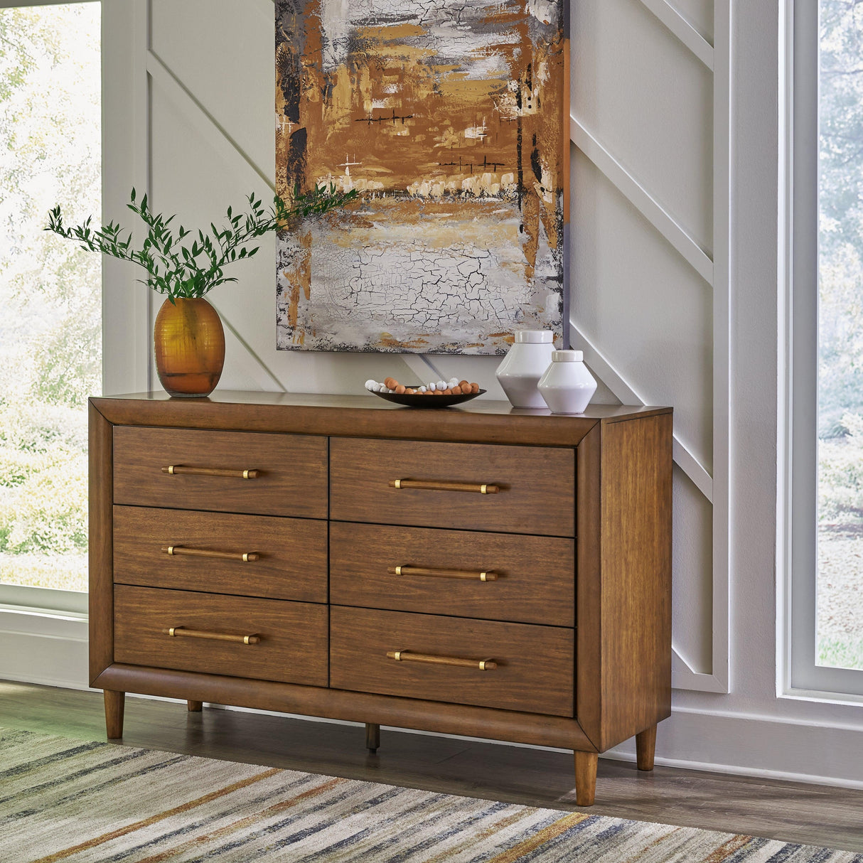 Lyncott Brown Dresser by Ashley at Eve Furniture