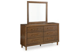 Lyncott Brown Upholstered Panel Bedroom Set by Ashley at Eve Furniture