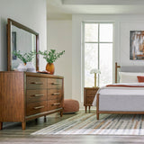 Lyncott Brown Upholstered Panel Bedroom Set by Ashley at Eve Furniture