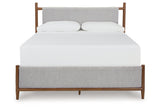 Lyncott Brown Upholstered Panel Bedroom Set by Ashley at Eve Furniture