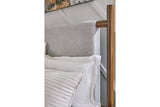 Lyncott Brown Upholstered Panel Bedroom Set by Ashley at Eve Furniture