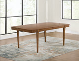 Lyncott Brown/Beige Extension Dining Room Set and Bench by Ashley at Eve Furniture