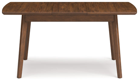 Lyncott Charcoal & Brown 64" Extendable Dining Room Set by Ashley at Eve Furniture