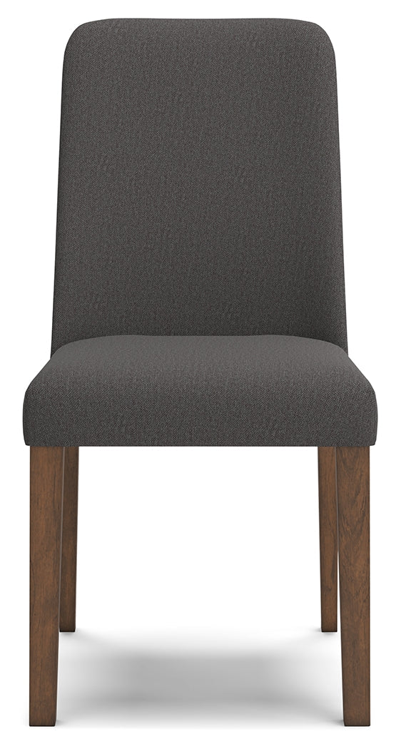 Lyncott Charcoal/Brown Dining Chair, Set of 2