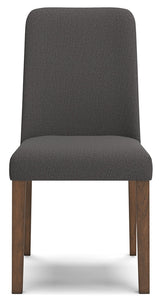 Lyncott Charcoal/Brown Dining Chair, Set of 2