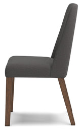 Lyncott Charcoal/Brown Dining Chair, Set of 2