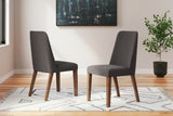 Lyncott Charcoal/Brown Dining Chair, Set of 2