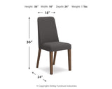 Lyncott Charcoal & Brown Round Dining Room Set by Ashley at Eve Furniture