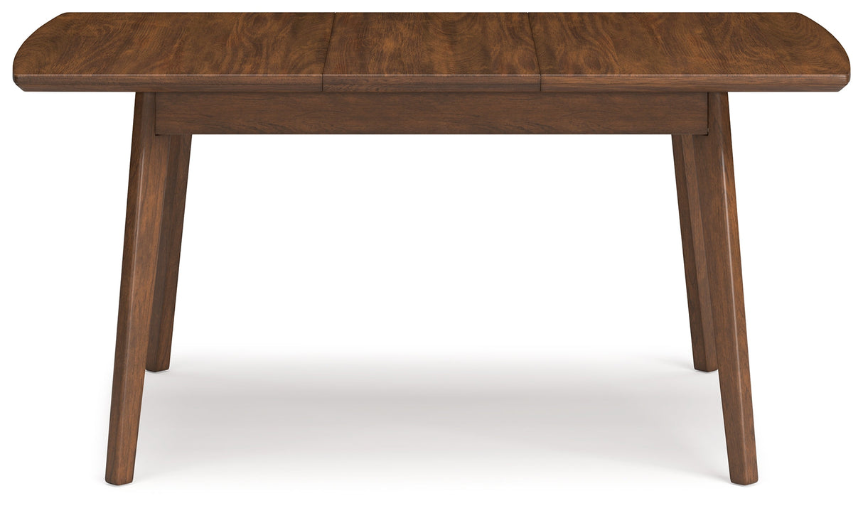 Lyncott Charcoal & Brown 64" Extendable Dining Room Set by Ashley at Eve Furniture