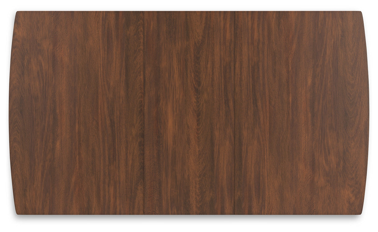 Lyncott Charcoal & Brown 64" Extendable Dining Room Set by Ashley at Eve Furniture