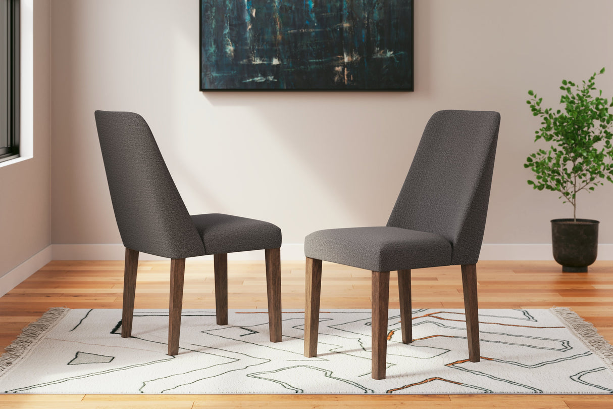 Lyncott Charcoal & Brown 92" Extendable Dining Room Set by Ashley at Eve Furniture