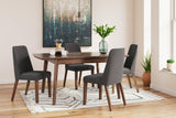 Lyncott Charcoal/Brown Dining Chair, Set of 2 by Ashley at Eve Furniture