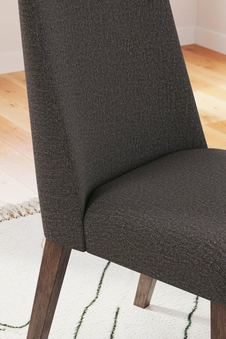 Lyncott Charcoal/Brown Dining Chair, Set of 2 by Ashley at Eve Furniture