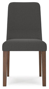 Lyncott Charcoal/Brown Dining Table and 4 Chairs by Ashley at Eve Furniture