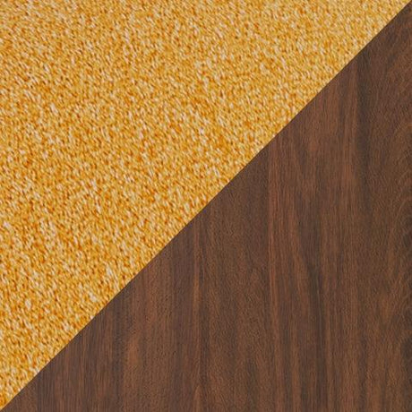 Lyncott Dining Table and 4 Chairs in Mustard/Brown by Ashley at Eve Furniture