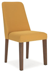 Lyncott Dining Table and 4 Chairs in Mustard/Brown by Ashley at Eve Furniture