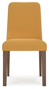 Lyncott Dining Table and 4 Chairs in Mustard/Brown by Ashley at Eve Furniture
