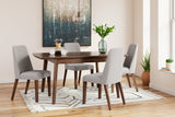 Lyncott Gray/Brown Dining Chair, Set of 2