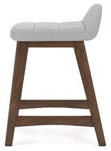 Lyncott Light Gray/Brown Counter Height Barstool, Set of 2 by Ashley at Eve Furniture