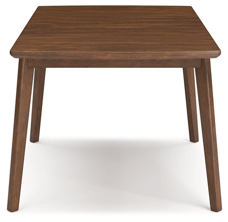 Lyncott Mustard & Brown Expandable Dining Room Set by Ashley at Eve Furniture