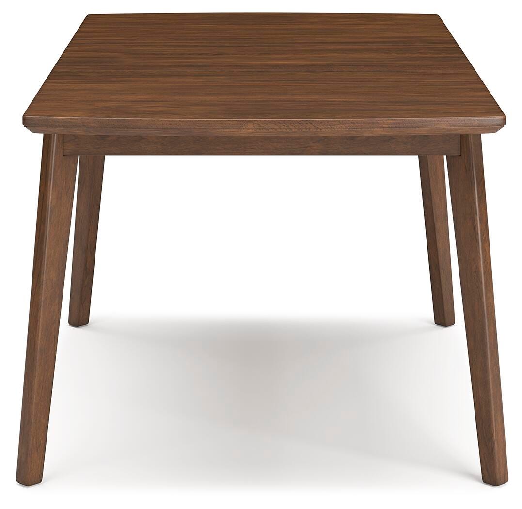 Lyncott Mustard & Brown Expandable Dining Room Set by Ashley at Eve Furniture