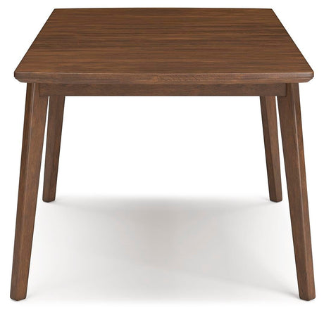 Lyncott Mustard & Brown Expandable Dining Room Set by Ashley at Eve Furniture